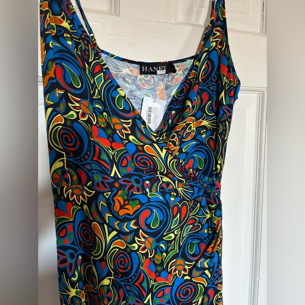 Haney Olivia Faux Wrap Midi Dress - Picture 5 of 12